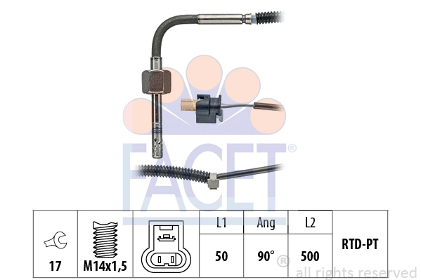 Sensor, exhaust gas temperature (22.0081)