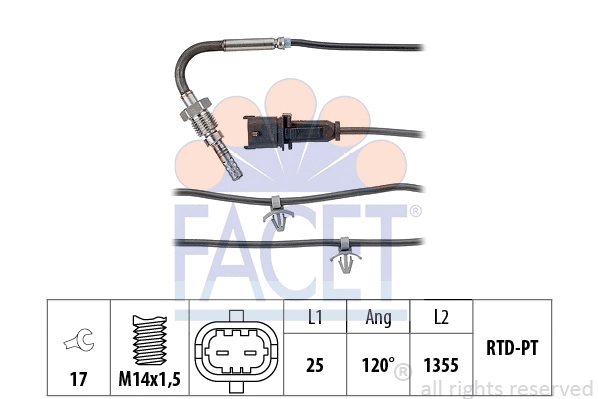 Sensor, exhaust gas temperature (22.0230)