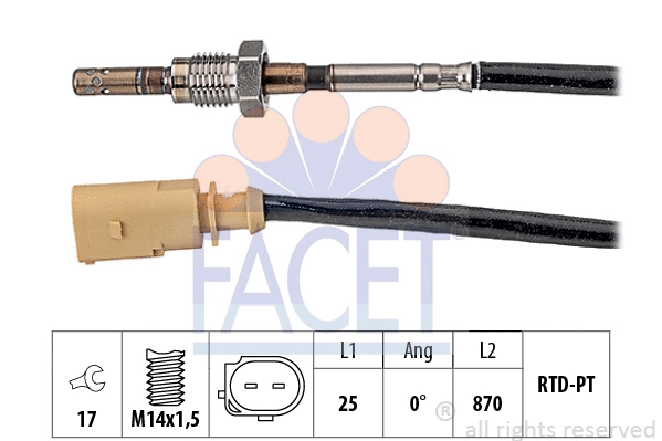 Sensor, exhaust gas temperature (22.0172)