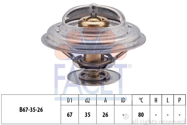 Thermostat, coolant (7.8254S)