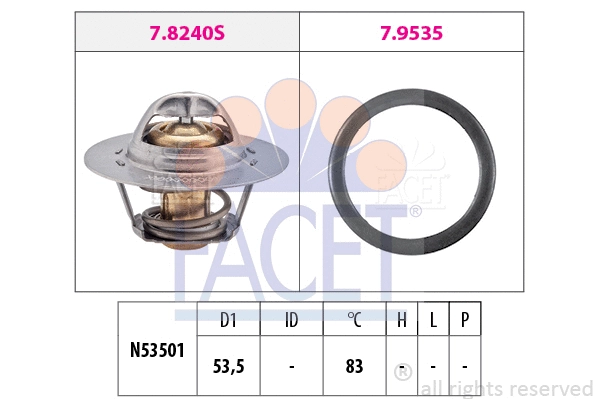 Thermostat, coolant (7.8293)