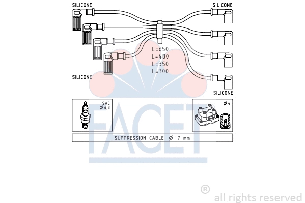 Ignition Cable Kit (4.8888)