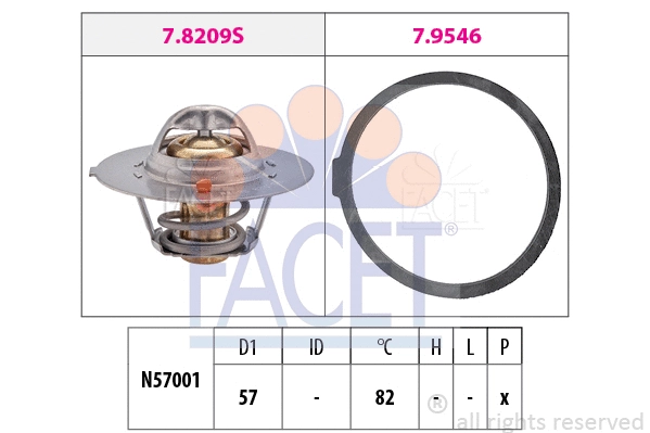 Thermostat, coolant (7.8209)
