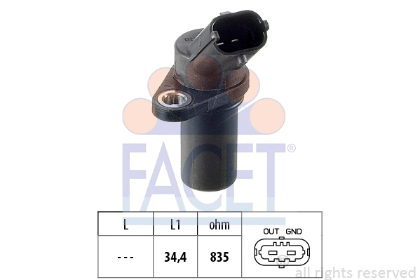 Sensor, crankshaft pulse (9.0837)