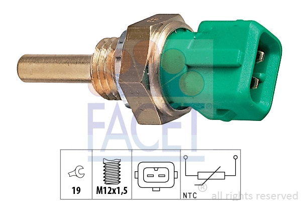 Sensor, coolant temperature (7.3147)