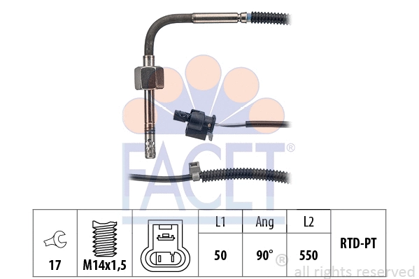 Sensor, exhaust gas temperature (22.0091)