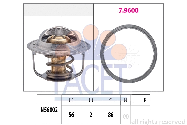 Thermostat, coolant (7.8949)