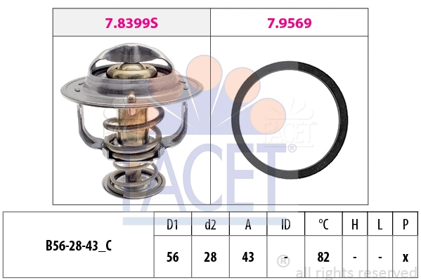Thermostat, coolant (7.8444)
