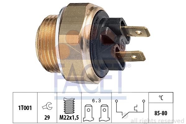 Temperature Switch, radiator fan (7.5018)