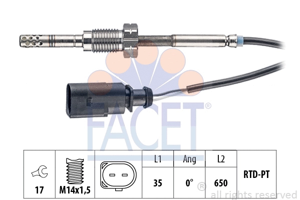 Sensor, exhaust gas temperature (22.0139)