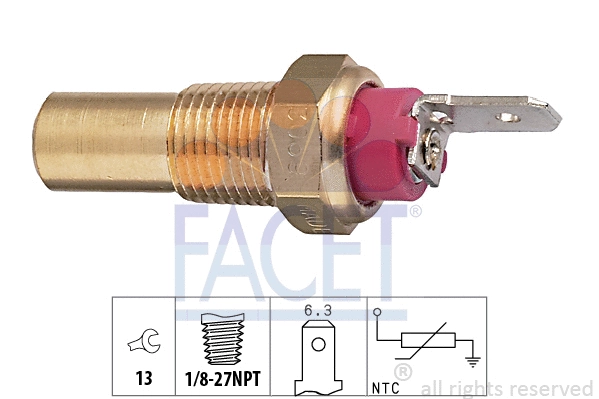Sensor, coolant temperature (7.3069)