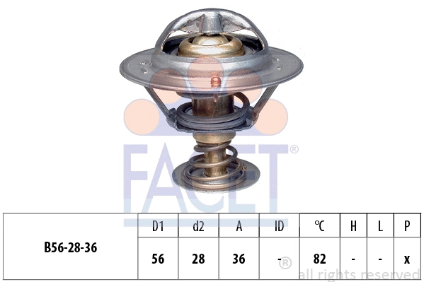 Thermostat, coolant (7.8222S)