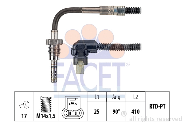 Sensor, exhaust gas temperature (22.0215)