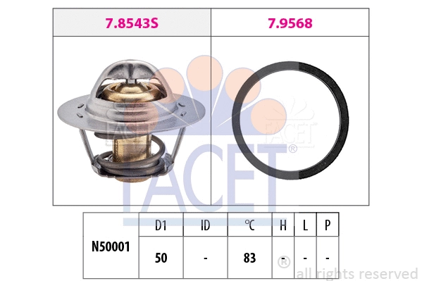 Thermostat, coolant (7.8543)