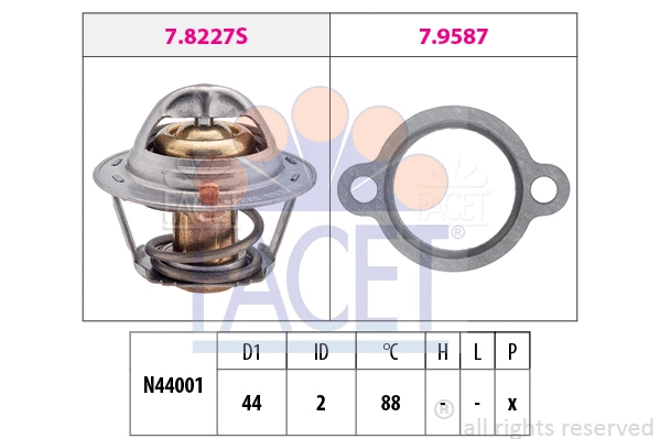 Thermostat, coolant (7.8409)