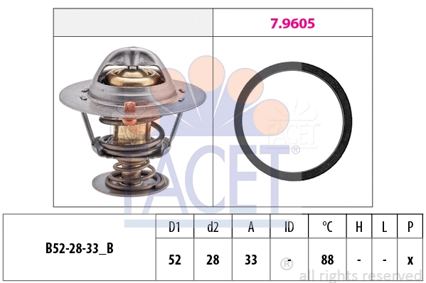 Thermostat, coolant (7.8412)