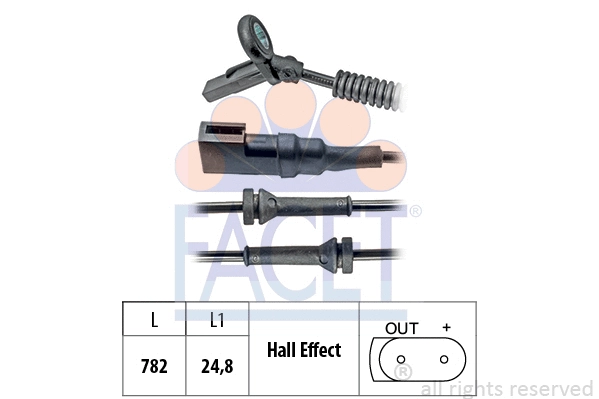 Sensor, wheel speed (21.0024)