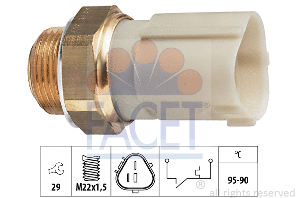 Temperature Switch, radiator fan (7.5262)