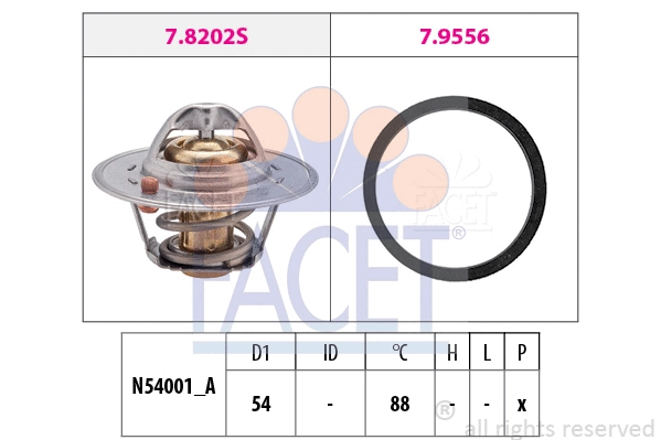 Thermostat, coolant (7.8533)