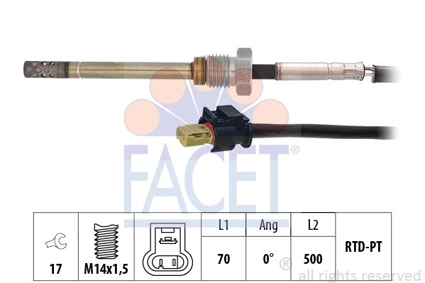 Sensor, exhaust gas temperature (22.0079)