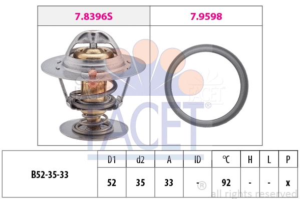 Thermostat, coolant (7.8396)