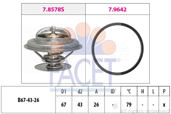 Thermostat, coolant (7.8578)