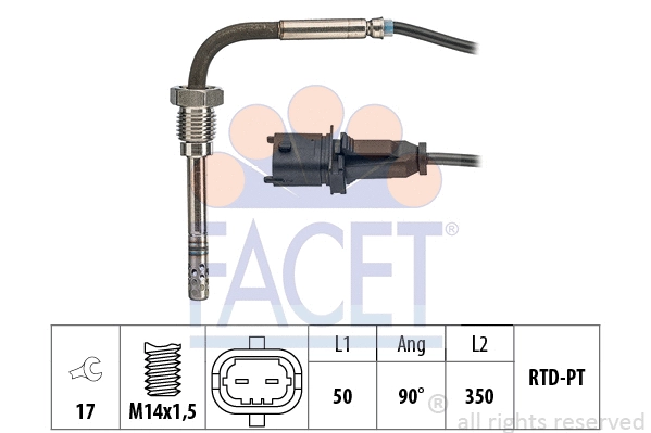 Sensor, exhaust gas temperature (22.0042)