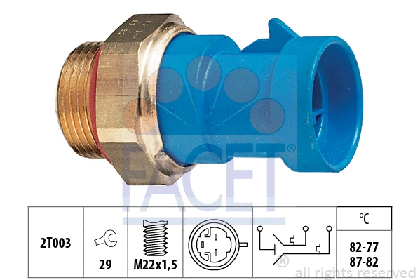 Temperature Switch, radiator fan (7.5653)