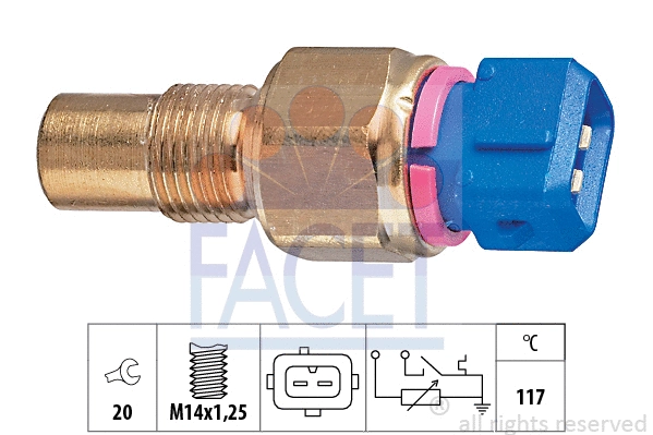 Sensor, coolant temperature (7.3553)