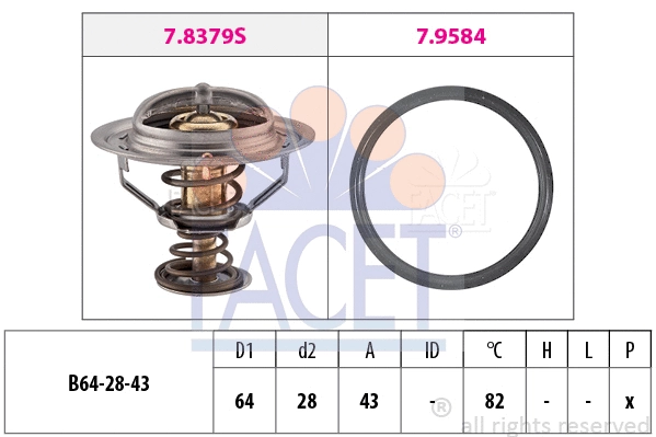Thermostat, coolant (7.8649)