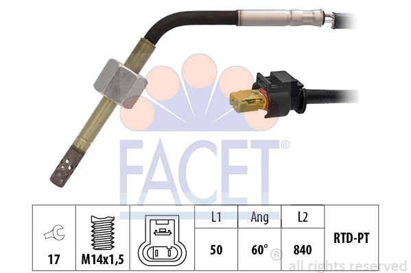 Sensor, exhaust gas temperature (22.0303)