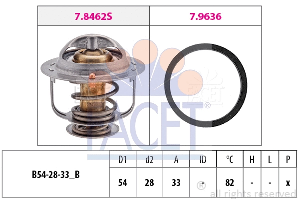 Thermostat, coolant (7.8645)