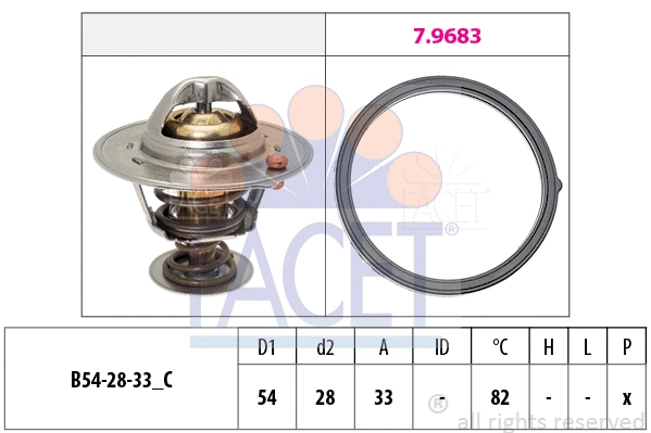 Thermostat, coolant (7.8726)