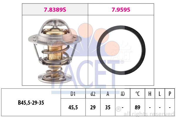 Thermostat, coolant (7.8389)