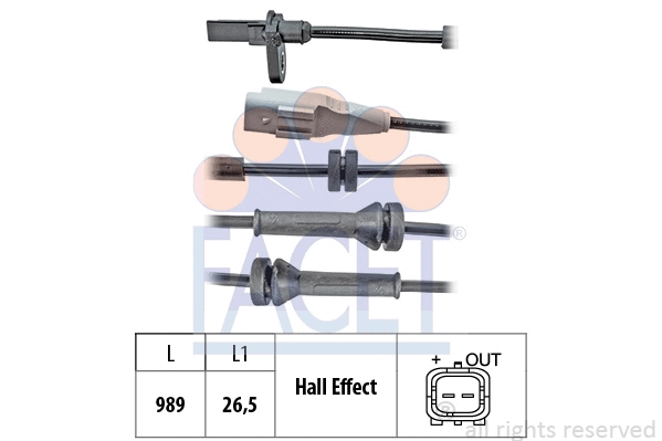 Sensor, wheel speed (21.0096)