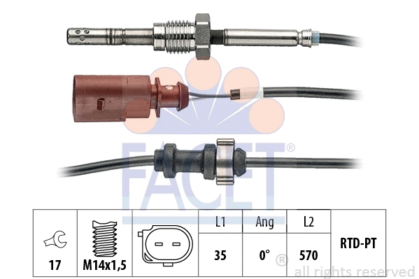 Sensor, exhaust gas temperature (22.0075)