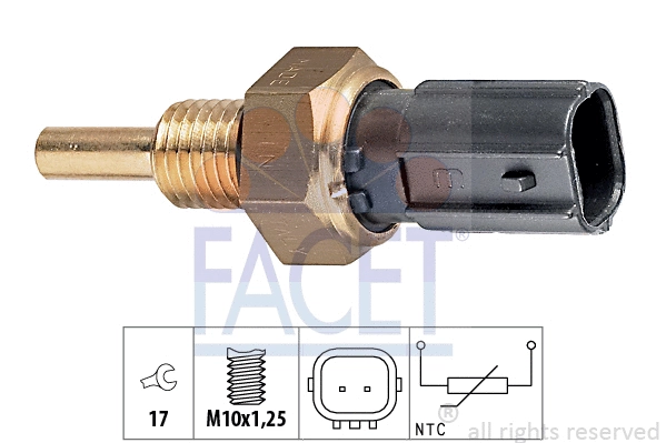 Sensor, coolant temperature (7.3299)