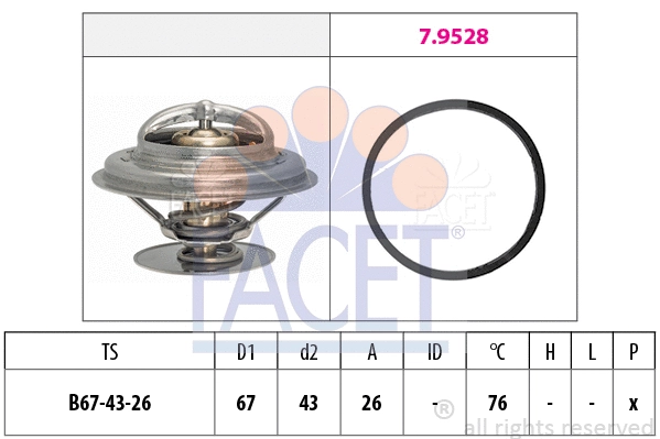 Thermostat, coolant (7.7996)