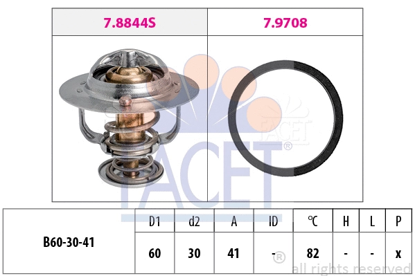 Thermostat, coolant (7.8844)