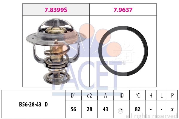 Thermostat, coolant (7.8522)