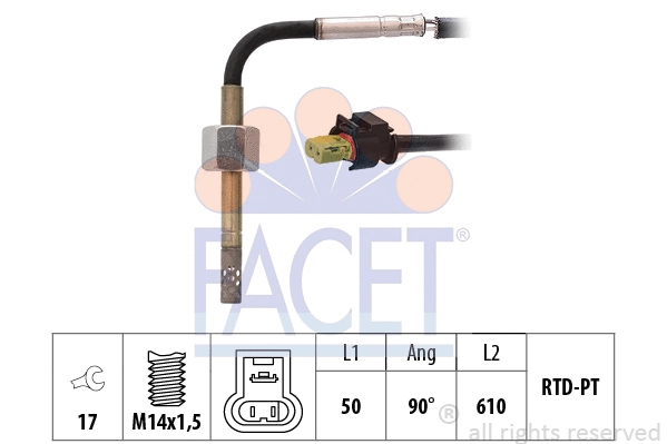 Sensor, exhaust gas temperature (22.0338)