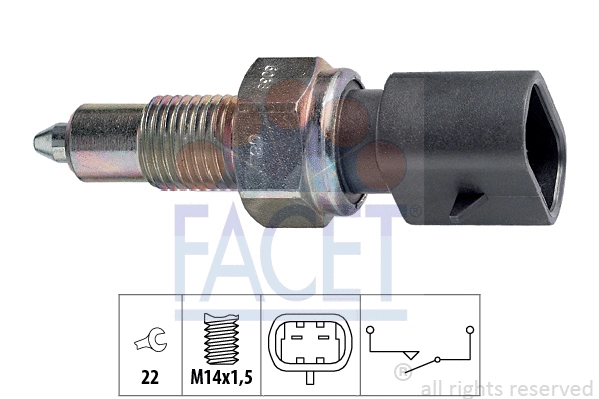 Switch, reverse light (7.6038)