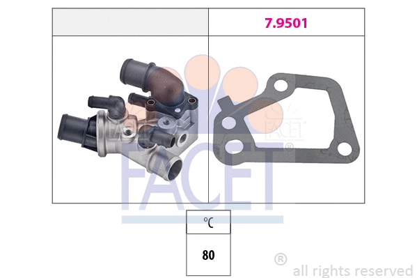 Thermostat, coolant (7.8104)