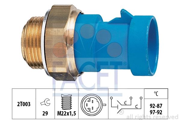 Temperature Switch, radiator fan (7.5681)