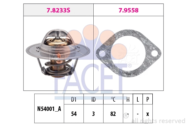 Thermostat, coolant (7.8329)