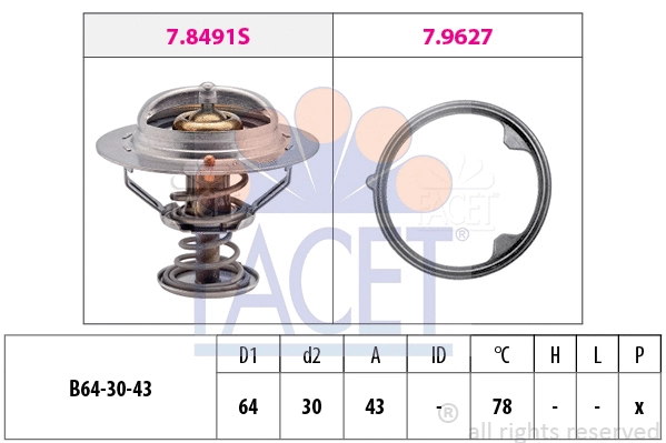 Thermostat, coolant (7.8491)