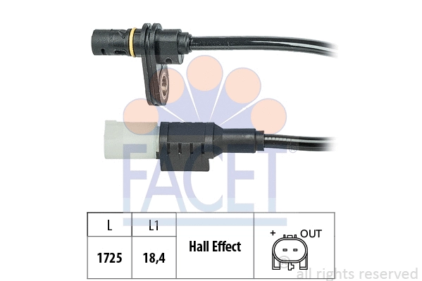 Sensor, wheel speed (21.0243)