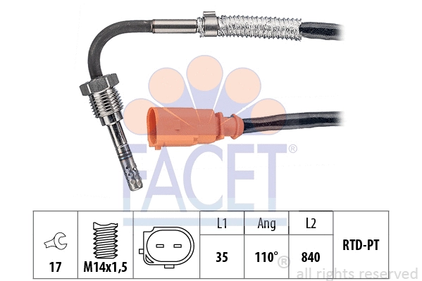 Sensor, exhaust gas temperature (22.0247)