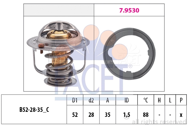 Thermostat, coolant (7.8489)