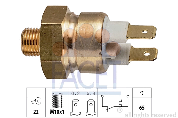 Temperature Switch, coolant warning lamp (7.4112)
